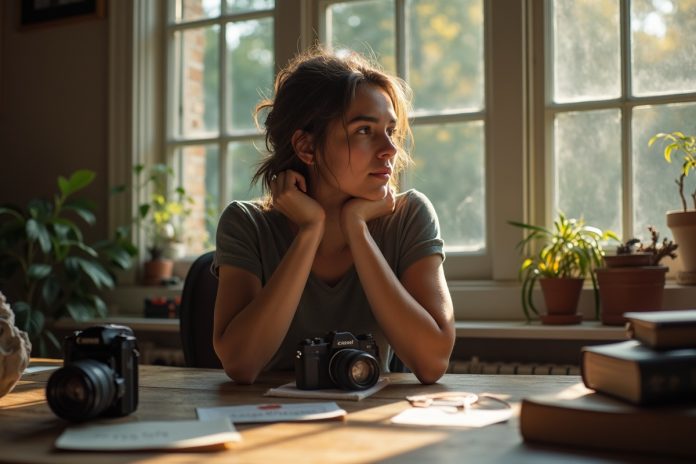 Личный бренд через ценности: человек в рабочем пространстве, отражающий аутентичность и принципы