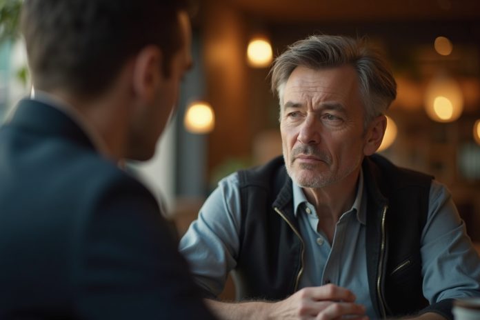 Двое людей в глубокой беседе демонстрируют как слушать людей: техники активного слушания и невербальные сигналы