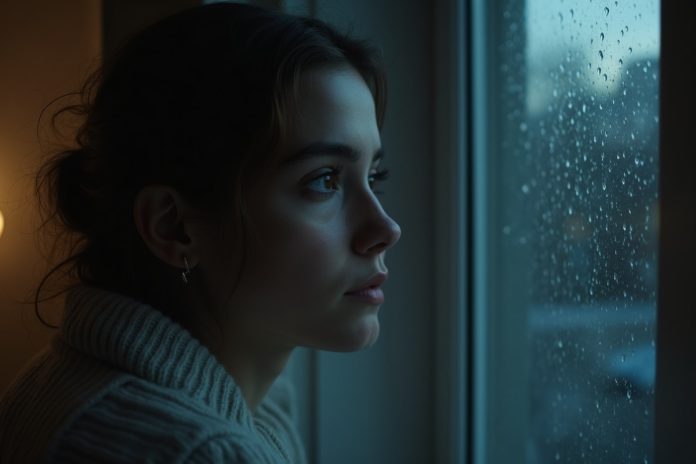 Измены в отношениях: задумчивая женщина у окна размышляет о верности