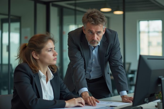 Микроменеджмент в офисе: руководитель чрезмерно контролирует работу сотрудника за компьютером