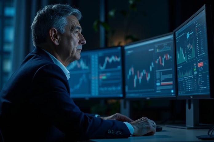 Опытный инвестор анализирует графики криптовалют, показывая как начать инвестировать в крипту грамотно